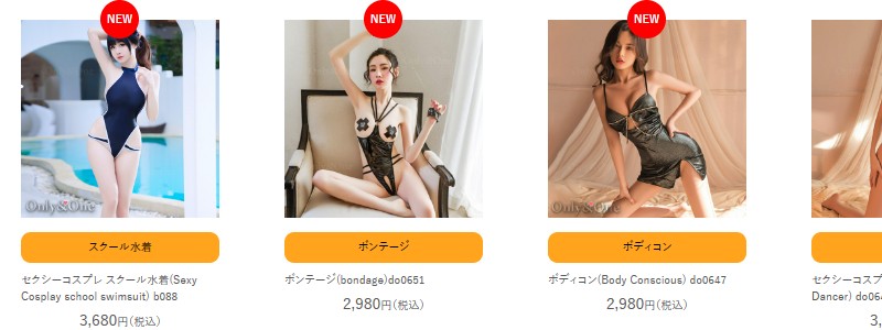 セクシーコスプレ&セクシーランジェリー通販【Only&One】情報サイト